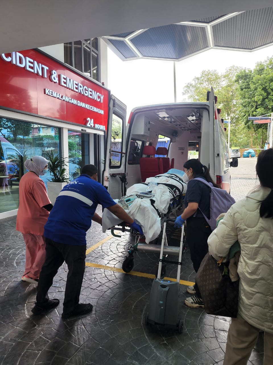Asia Medevac Services Patient Transfer At Emergency Department